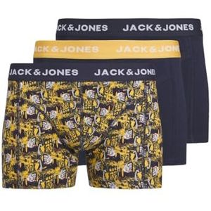 JACK&JONES PLUS Boxershorts voor heren, Navy Blazer/Pack: navy blazer - Navy Blazer, XXL grote maten