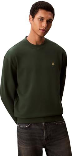 Calvin Klein - Monogram Sweater - Donkergroen - Katoen - Heren