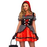 Leg Avenue Carnaval Kostuum Little Miss Red, S/M (zwart rood)