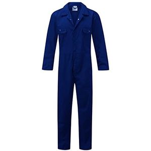 Fort - Workforce Overall - Medium - Royal Blue Overall - 210 g/m² - Bezaaide Zakken - Comfortabel Werkpak - Duurzame Heren Overalls - Werk Overalls voor Heren