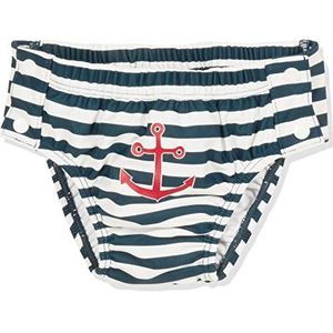 UV-bescherming luierbroek maritiem om te knopen, blauw (marine/wit 171), 86/92 cm