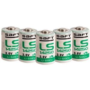 Saft 5-pack LS14250 3,6 V 1/2 AA, wit