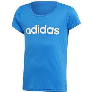 Adidas YG C Tee T-shirt, meisjes, blauw, 140 (9/10 jaar)
