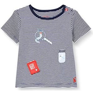 Joules Baby Meisjes Tate ss T-shirt, Blauw, Pasgeboren