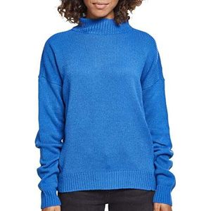 Urban Classics Oversized turtleneck sweatshirt voor dames, blauw (Brightblue 01434), 4XL