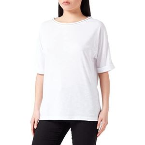 Geox Dames W T-Shirt, optisch wit, M, wit (optical white), M