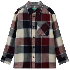 United Colors of Benetton - Geruit Flanellen Overhemd - Veelkleurig