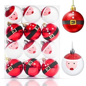 Kerstbal ornamenten onbreekbaar set decoratieve boomkerstballen hangers voor vakantie bruiloft kerst decoratie goud