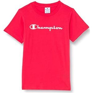 Champion Legacy American Classics-Logo Regular S/S T-shirt, rood, 5-6 jaar meisjes en meisjes