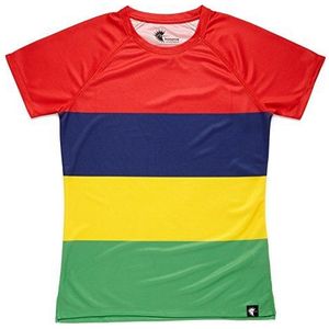 hoopoe running apparel Dames Flags T-shirt, korte mouwen, hardlopen, gym #LesQuatreBands