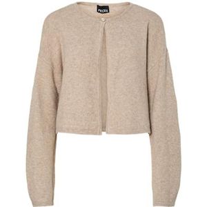 PIECES Pcmarcello Ls Knit Cardigan Bc, Taupe Gray, XL