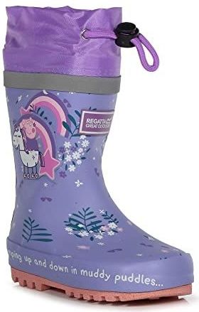 Regatta - PeppaSplash - Regenlaars - Lila Bloom - Gevulkaniseerd Rubber