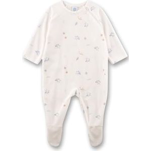 Sanetta Meisjes-overall van Nicki off-white Birds | Praktische en comfortabele rompertje van Nicki voor meisjes., beige, 50