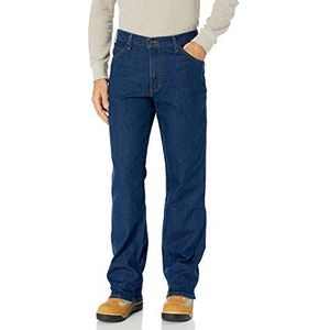 dickies Men's Active Waist 5-Pocket Flex Performance Denim, Rinsed Indigo Blue, 44 30