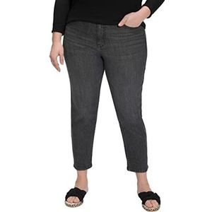 Ulla Popken, Dames, grote maten, mom-jeans, 5-pocket-snit, comfortabele tailleband