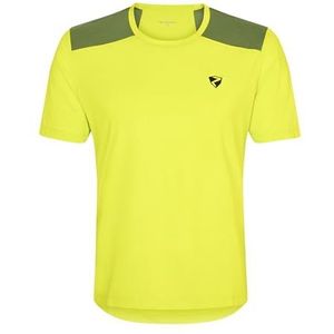 Ziener Heren NEMINDO functioneel shirt - fiets|outdoor|fitness|sport - ademend, sneldrogend, korte mouwen, bitter citroen, 54