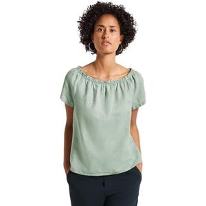 Street One Linnen mix-blouse voor dames, Soft Jade Green, 36