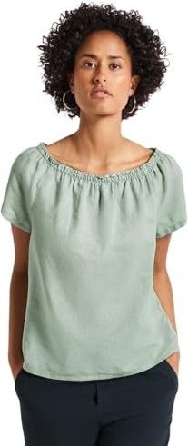Street One Linnen mix-blouse voor dames, Soft Jade Green, 36