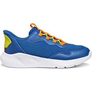 GEOX - Sprintye Fast-In - Sneakers - Blauw/Oranje - Polyester
