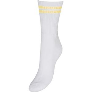 Vero Moda Vmmel Stripe Sporty Socks Noos, wit (snow white), One size