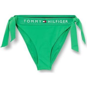TOMMY HILFIGER Dames CHEEKY SIDE TIE BIKINI UW0UW0UW04497, Groen, XL, Groen (Radiant Green), XL