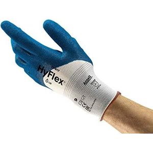 Ansell HyFlex 11-917 olieafstotende handschoenen, mechanische bescherming, blauw, 10, blauw, 12