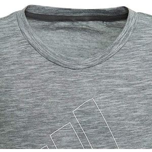 Adidas ID-Winner T-shirt voor meisjes, donkergrijs, wit, 128 bovenkleding