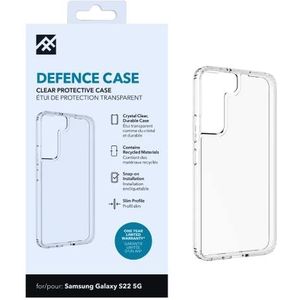 ZAGG iFrogz Defence beschermhoes compatibel met Samsung Galaxy S22, duurzaam, klikbestendig, antislip, slank, gerecycled, helder