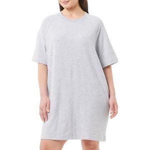 DreiMaster Maritim Dames sweatshirtjurk Jurken 35425505-DR04, lichtgrijs melange, XL, sweatshirtjurk, XL