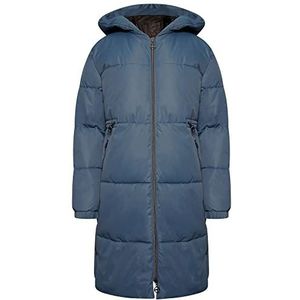 Dare 2b Indulgent Jacket Womens Long Coat Jacket waterafstotende gerecyclede stof - volledige ritssluiting met 2 lage ritszakken, capuchon en elastische manchetten