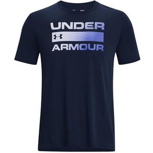 Under Armour Team Issue Wordmark herenshirt met korte mouwen blauw S