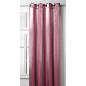 HomeMaison HM69311-11 polyester gordijn 140 x 260 cm, roze