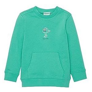 TOM TAILOR Sweatshirt voor jongens met print op de rug, 32262-Bright Grass Green, 128/134 cm