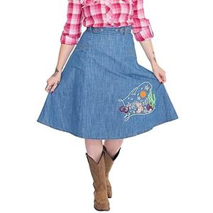 Queen Kerosin Western jeansshorts voor dames