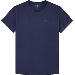 Hackett London Heren DIAMOND T/PJ, blauw (marine), S, Blauw (zwart), S