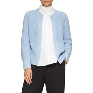 s.Oliver - Gebreid Vest - Lichtblauw - Knitwear - Lange Mouw