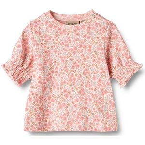 Wheat - Shirt met korte mouwen Norma - Meisjes - GOTS-gecertificeerd - Duurzaam, 2475 Rose Flowers, 98 cm