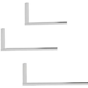 Lastdeco - Rek J/3 Alayor | Houten rek wit - 3 planken - afmetingen 80 x 18 x 22 cm