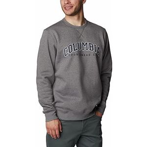 Columbia herenfleece met ronde hals, M Columbia-logo