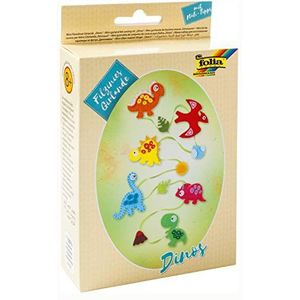 folia 52932 - mini vilten naaiset voor kinderen, vilten slinger, dino's, vilten naaiset voor het maken van een zelfgenaaide slinger