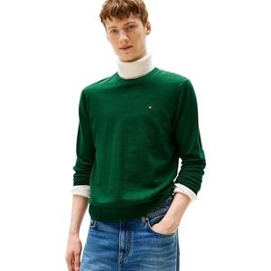 Tommy Hilfiger - ESSENTIAL COTTON CREW NECK - Trui - Ornamental Green Heather
