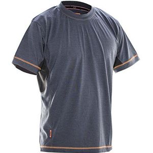 Jobman 559551-9899-9 Merino T-shirt ""Dry Tech"" in grijs/zwart maat 3XL,