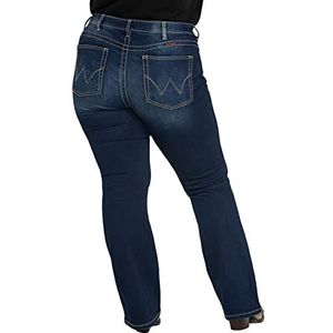 Wrangler Dames Q-Baby Plus Size Mid Rise Boot Cut Ultimate Riding Jean, Dark Wash, 26W x32, Donker wassen, 26W / 32L
