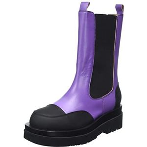 L37 HANDMADE SHOES Dames Purple Rain Mid Calf Boot, 40 EU