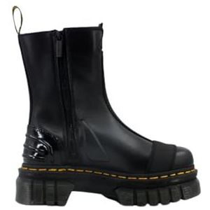 Dr. Martens 1461, veterschoenen voor dames, Black Nappa Lux Black Ajax Black Soft Patent PU, 36 EU