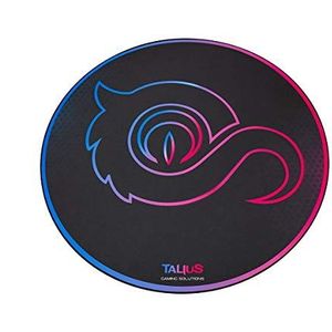 TALIUS Floorpad Gamingtapijt, stof met antislip onderkant, waterafstotend, zwart, verkrijgbaar in twee maten (rond 1000 mm)