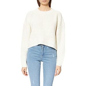 Urban Classics Dames sweatshirt Ladies Wide Oversize Sweater Pullover voor vrouwen, verkrijgbaar in meer dan 10 kleuren, maten XS - 5XL, witzand., XL