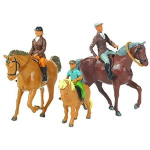 Britains Tomy - Set van 3 paarden met ruiters voor volwassenen, model met schaal 1/32 replica, geschikt voor kinderen vanaf 3 jaar, meerkleurig, 152157
