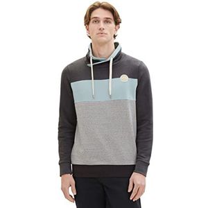 TOM KLEERMAKER herensweatshirt met colorblock-snood