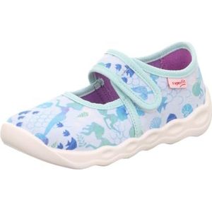 Superfit Bubble Pantoffels voor meisjes, Lichtblauw 8400, 35 EU Weit